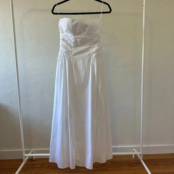 Mango Strapless Midi Dress - Picture 1 of 11